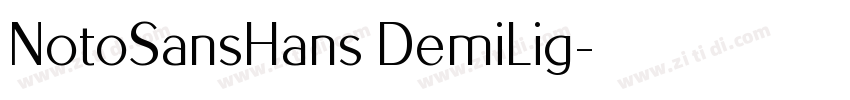 NotoSansHans DemiLig字体转换